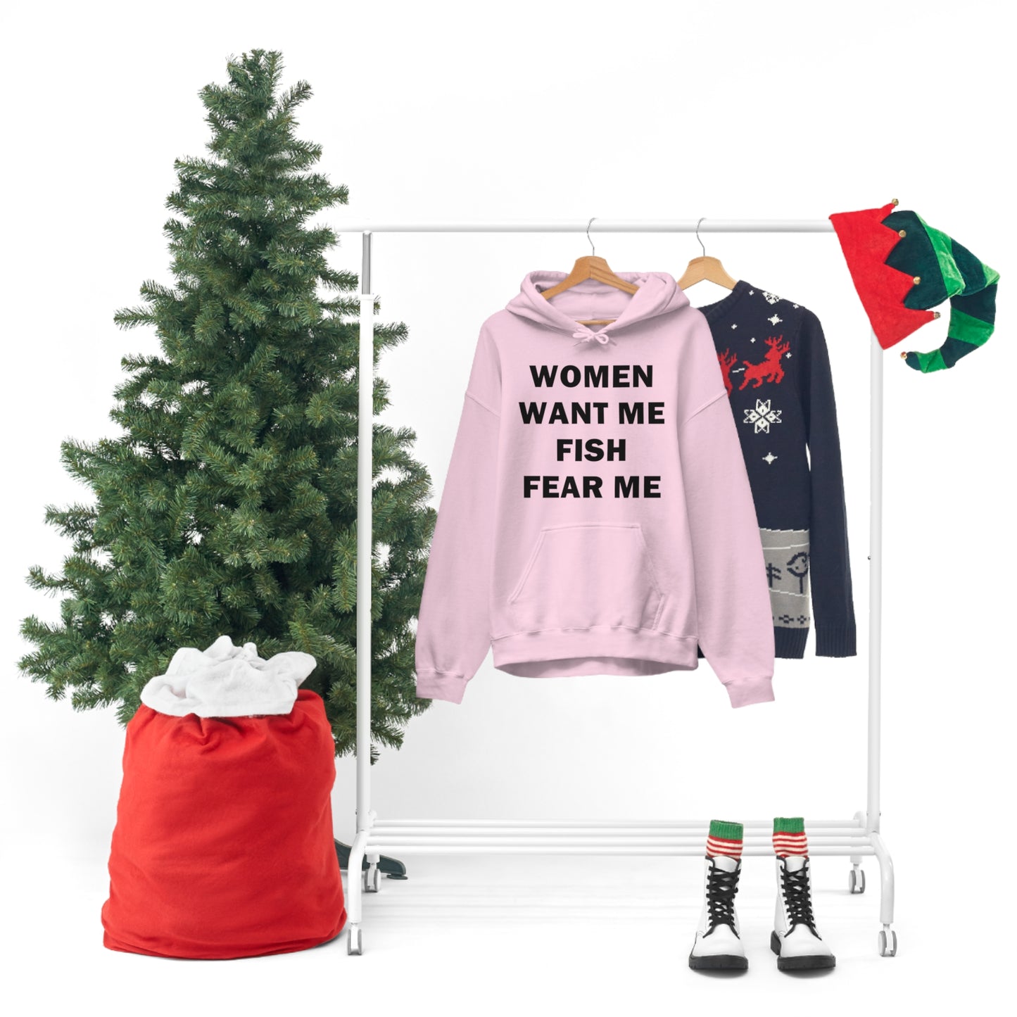 Women Want Me Fish Fear Me Hoodie