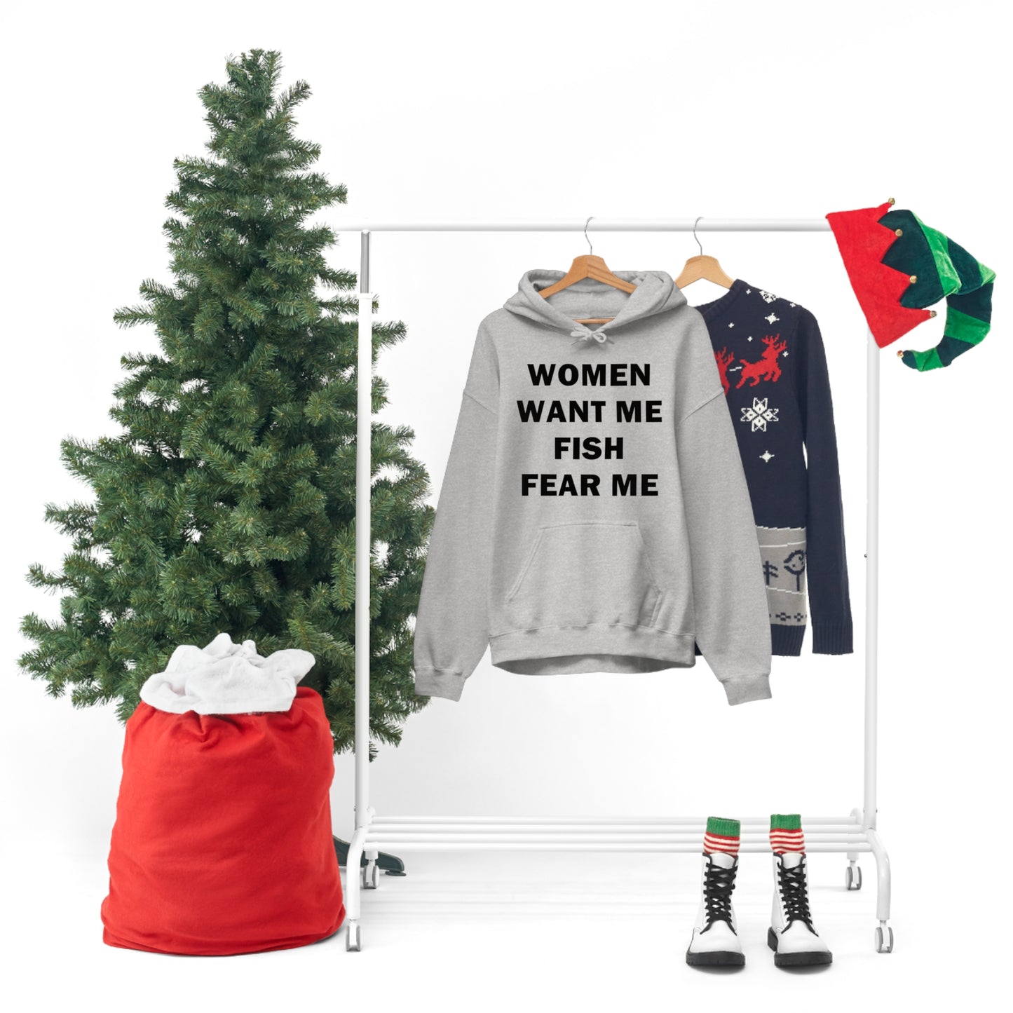 Women Want Me Fish Fear Me Hoodie