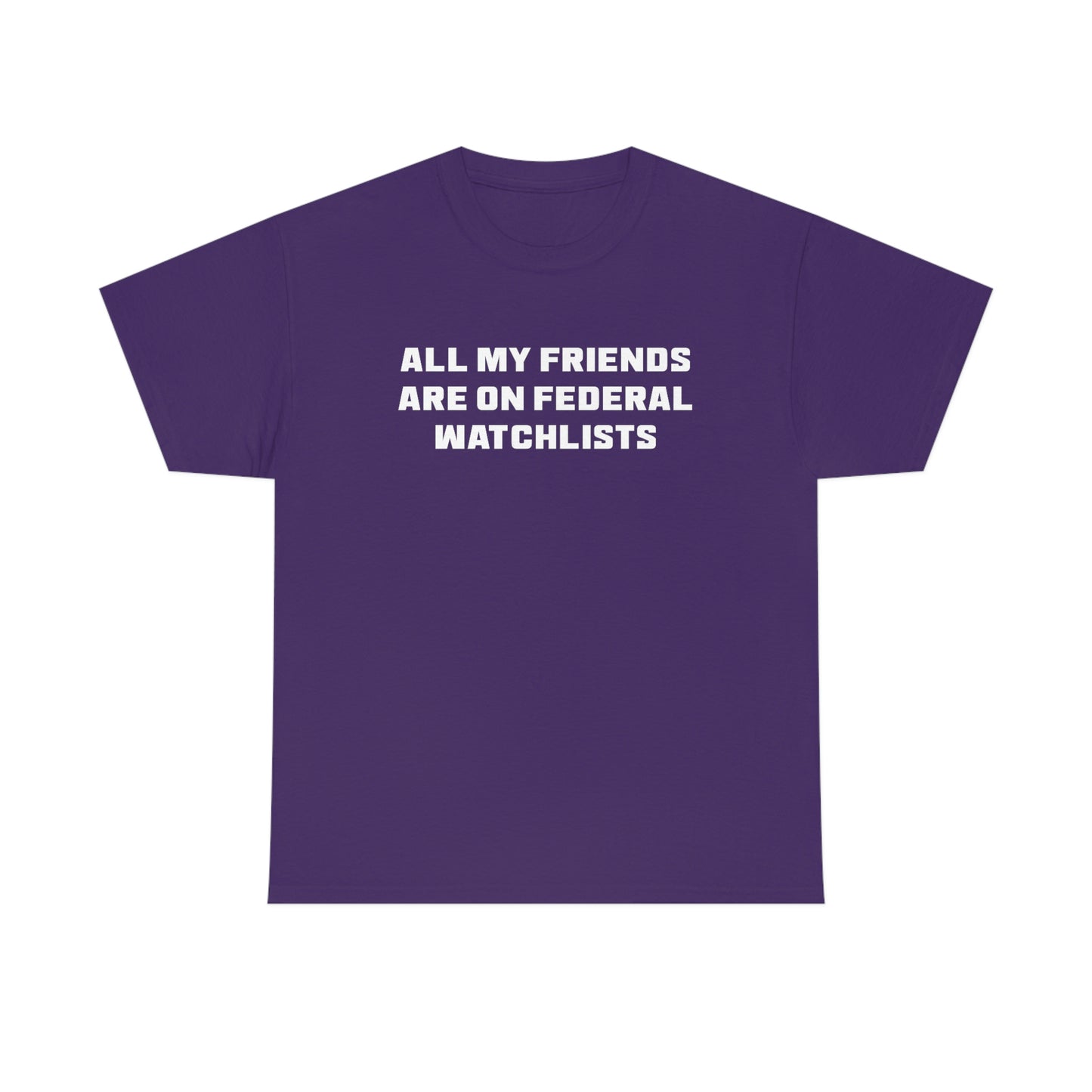 All My Friends Are on Federal Watchlists Tee