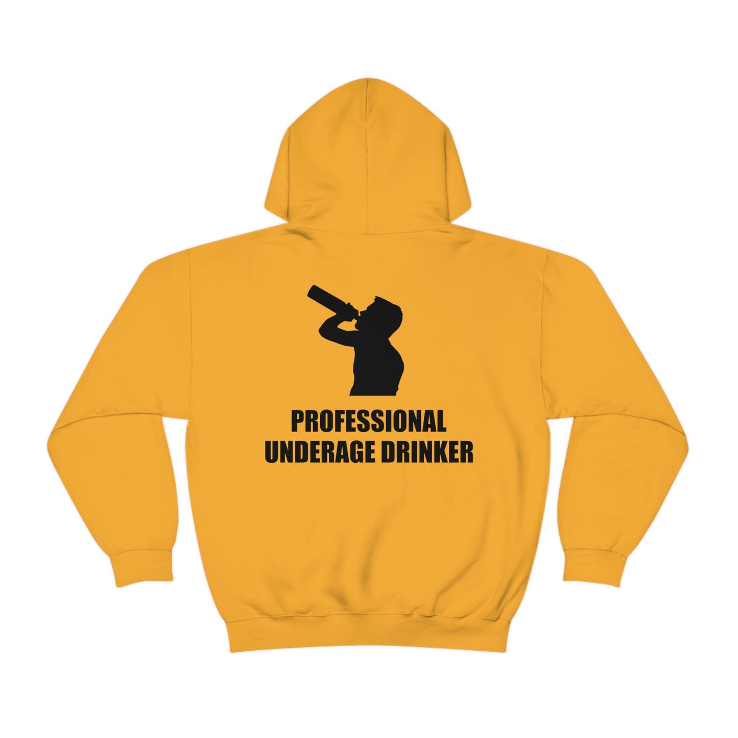 Professional Underage Drinker Hoodie (Design on back)