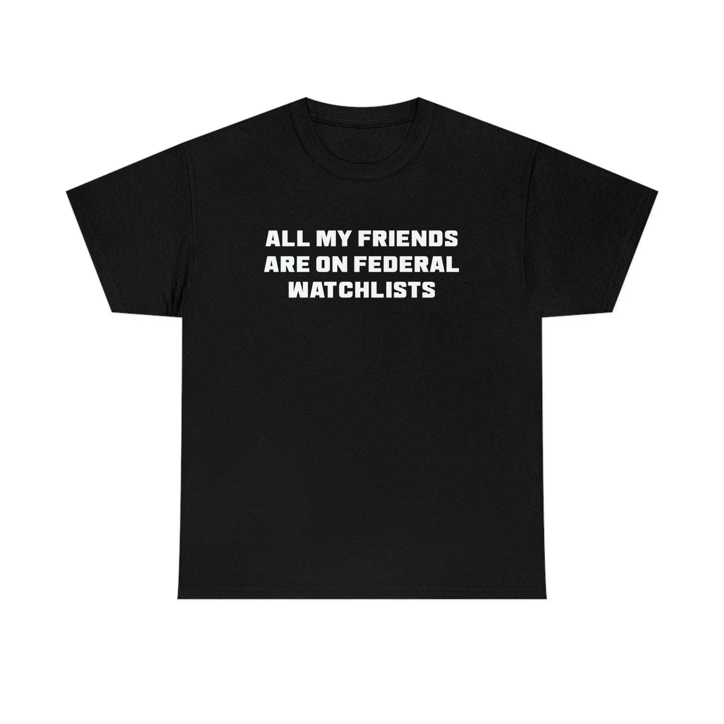 All My Friends Are on Federal Watchlists Tee